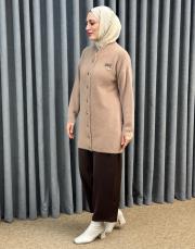 füme 26k 7005 nuss angora hırka 3