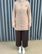 füme 26k 7005 nuss angora hırka 4