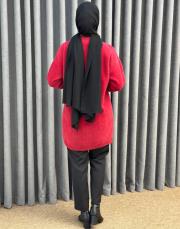 kırmızı 26k 7005 nuss angora hırka 6