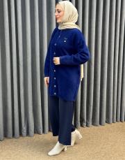 lacivert 26k 7005 nuss angora hırka 3