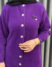 mor 26k 7005 nuss angora hırka 5