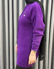 mor 26k 7005 nuss angora hırka 6