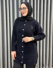 siyah 26k 7005 nuss angora hırka
