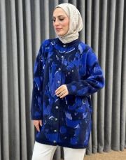 lacivert 26k 7006 nuss angora hırka