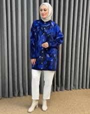 lacivert 26k 7006 nuss angora hırka 2