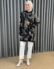 siyah 26k 7006 nuss angora hırka 2