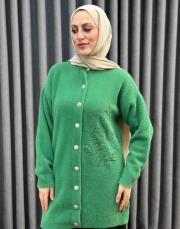 benetton 26k 7007 nuss angora hırka