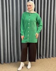 benetton 26k 7007 nuss angora hırka 2