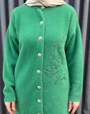 benetton 26k 7007 nuss angora hırka 5