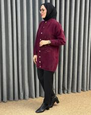 bordo 26k 7007 nuss angora hırka 3