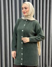 haki 26k 7007 nuss angora hırka