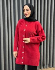 kırmızı 26k 7007 nuss angora hırka