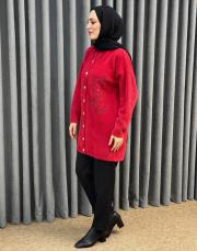 kırmızı 26k 7007 nuss angora hırka 3