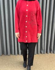 kırmızı 26k 7007 nuss angora hırka 4