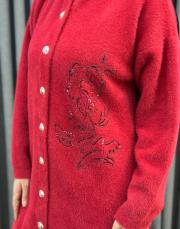 kırmızı 26k 7007 nuss angora hırka 6