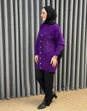 mor 26k 7007 nuss angora hırka 3