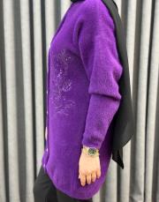 mor 26k 7007 nuss angora hırka 6