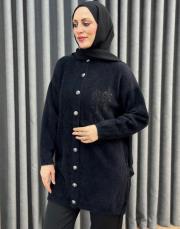 siyah 26k 7007 nuss angora hırka