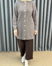 vizon 26k 7007 nuss angora hırka 3