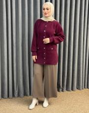 bordo 26k 7008 nuss angora hırka 2