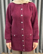 bordo 26k 7008 nuss angora hırka 5