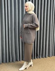 füme 26k 7008 nuss angora hırka 3