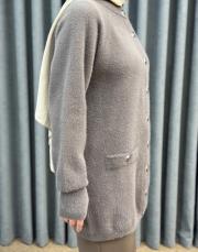 füme 26k 7008 nuss angora hırka 6