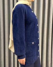 lacivert 26k 7008 nuss angora hırka 6