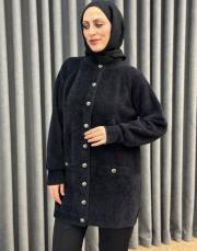 siyah 26k 7008 nuss angora hırka