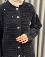 siyah 26 k 7010 nuss angora hırka 7