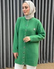 yeşil 26 k 7010 nuss angora hırka