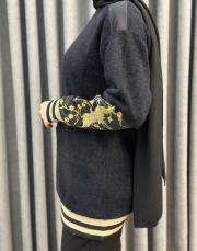 siyah 5009 missemramiss nakış detaylı angora tunik 6