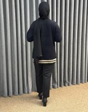 siyah 5009 missemramiss nakış detaylı angora tunik 8