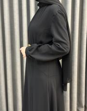 siyah 4907 missemramiss avorio kemerli elbise 6