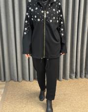 siyah 25kp 5006 missemramiss işlemeli modal takım 6