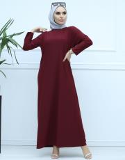 bordo 11067 viadel sandy iç elbise 2