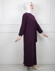 koyu mürdüm 1897 etekli sandy takım 3