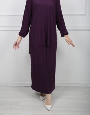 koyu mürdüm 1897 etekli sandy takım 7