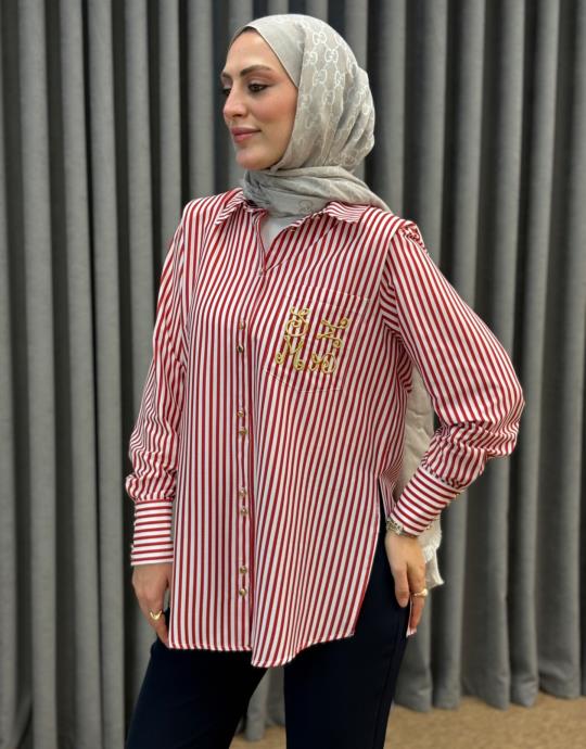 Kirmizi 25Kc 4927 Missemramiss Gomlek