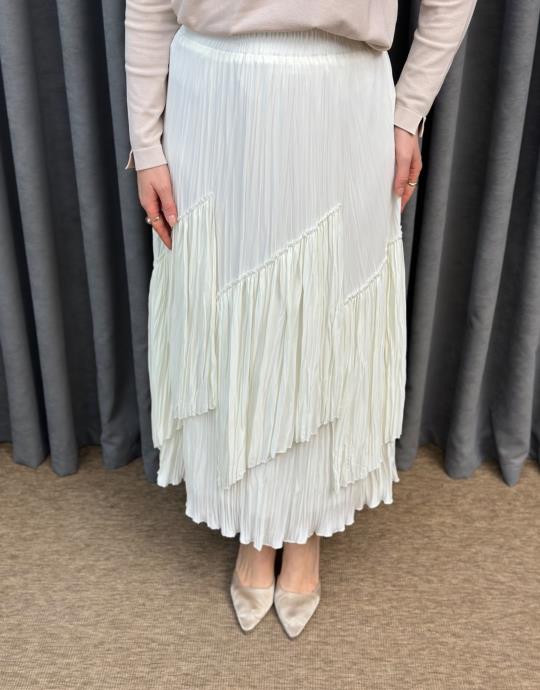 Beyaz Sz 5475 Sentez Viola Parcali Etek