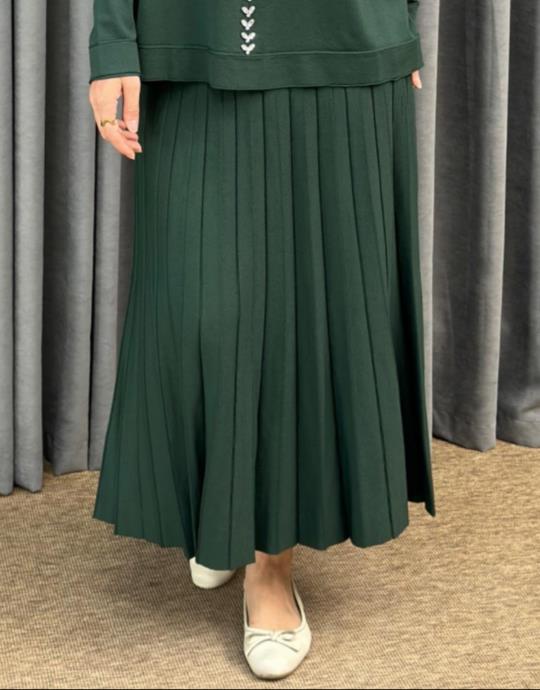 Cam Yesili 13510 Nuss Triko Etek