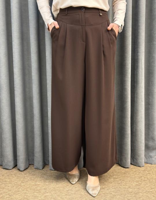 Kahve Sz 5638 Sentez Eyfel Pantolon