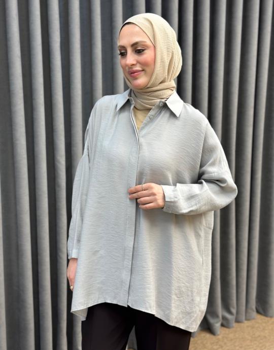 Gri 26Y 3001 Nuss Tunik