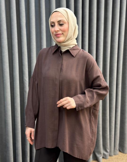 Kahve 26Y 3001 Nuss Tunik