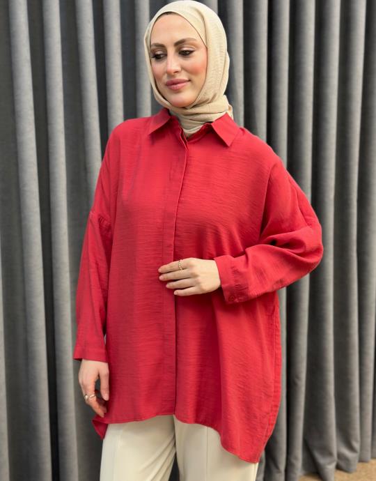 Kirmizi 26Y 3001 Nuss Tunik